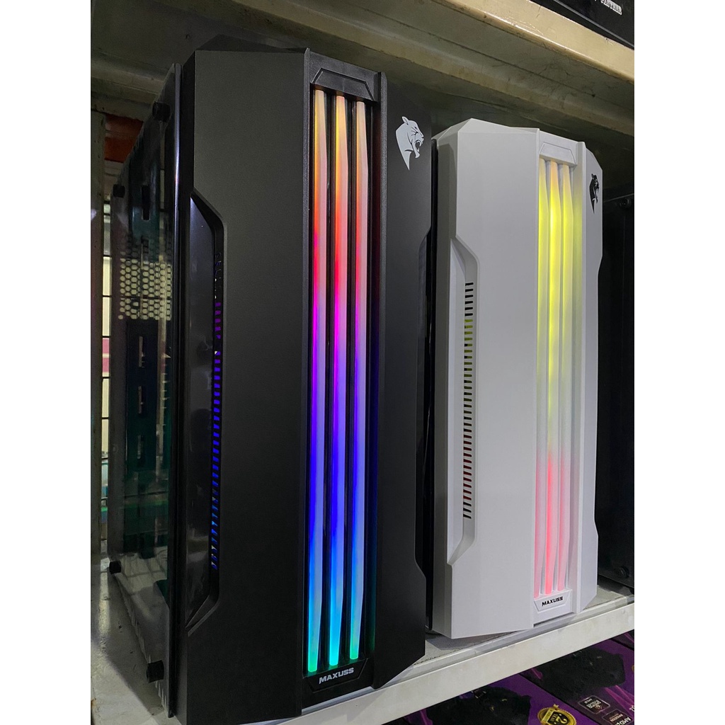 NEW PC RAKITAN GAMING Intel CORE i3 10100F I VGA 8 GB I RAM 8 GB I SSD 256 GB LED 24 INCH FULLSET