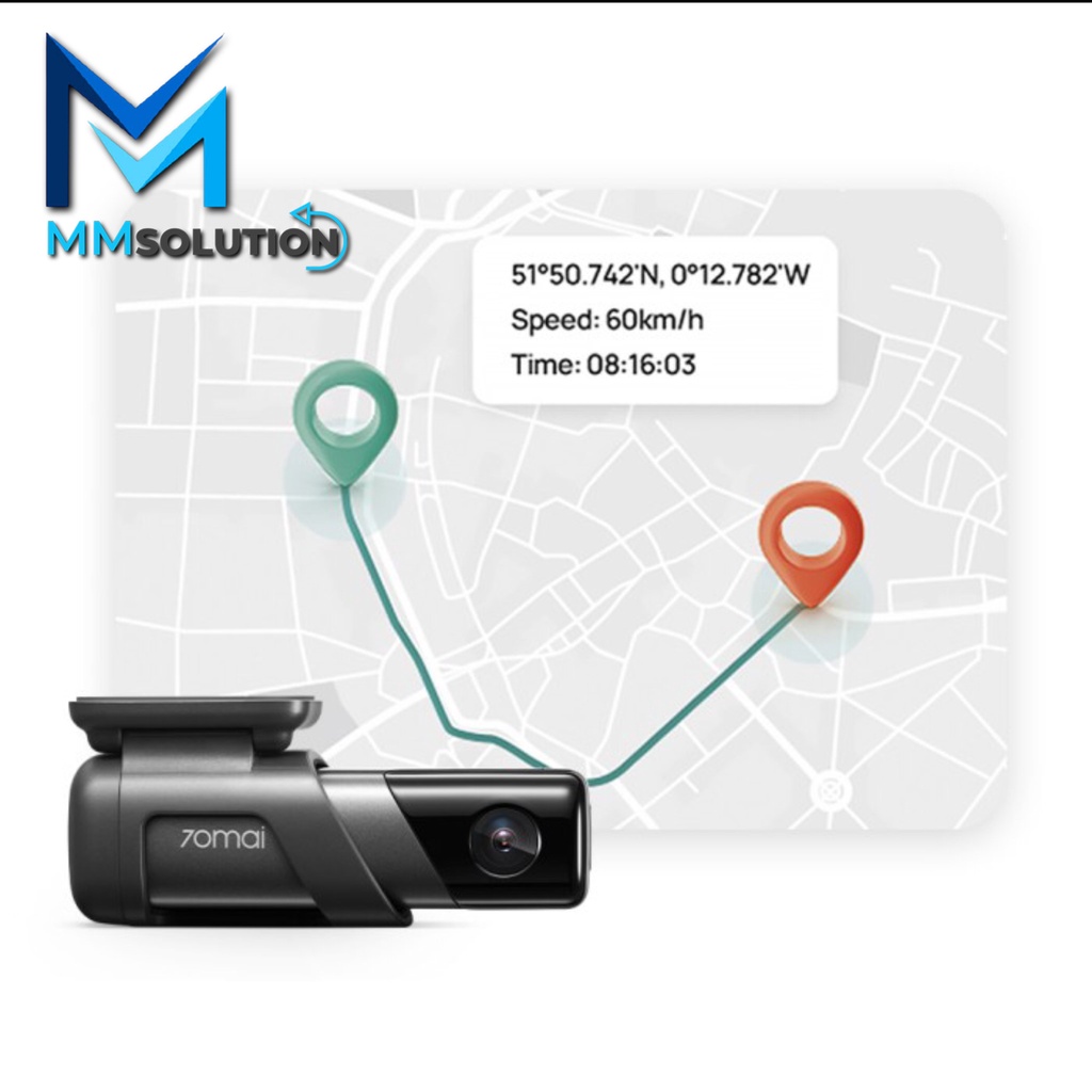 70mai Dash Cam M500 1944P GPS Built-in 64G FOV 170 ADAS Voice Control