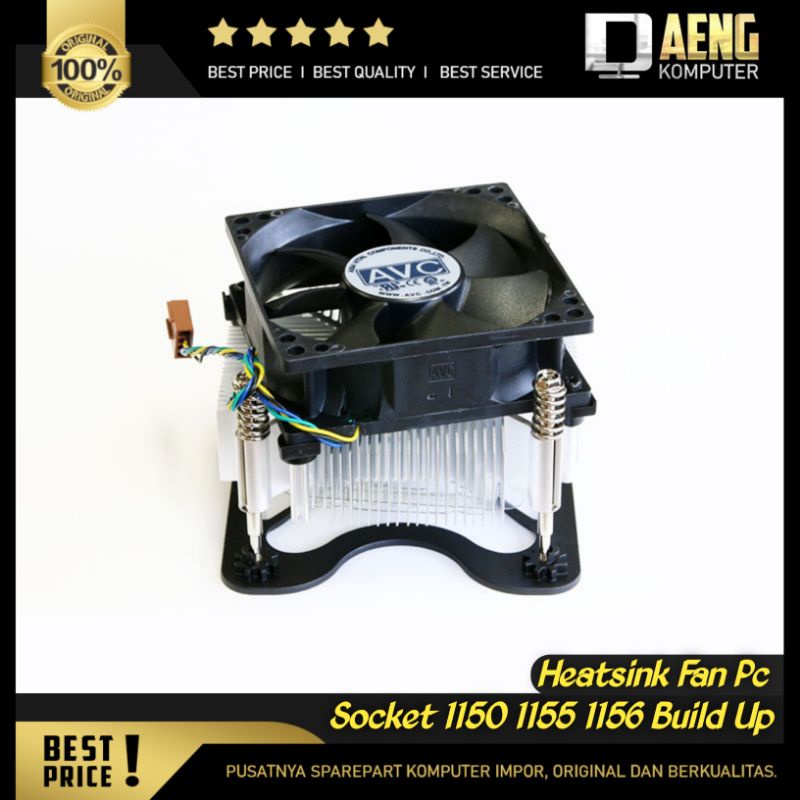 Heatsink Fan Cooler / Fan Pc Socket 1150 1155 1156 Build Up Original dan Berkualitas Murah