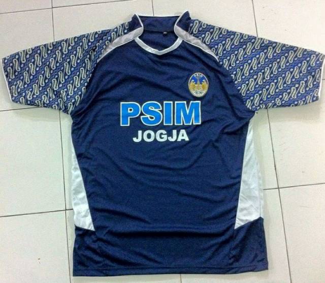 Jersey PSIM Jogjakarta Home 2012 Liga ISL Biru Retro Printing Terbaru Lokal