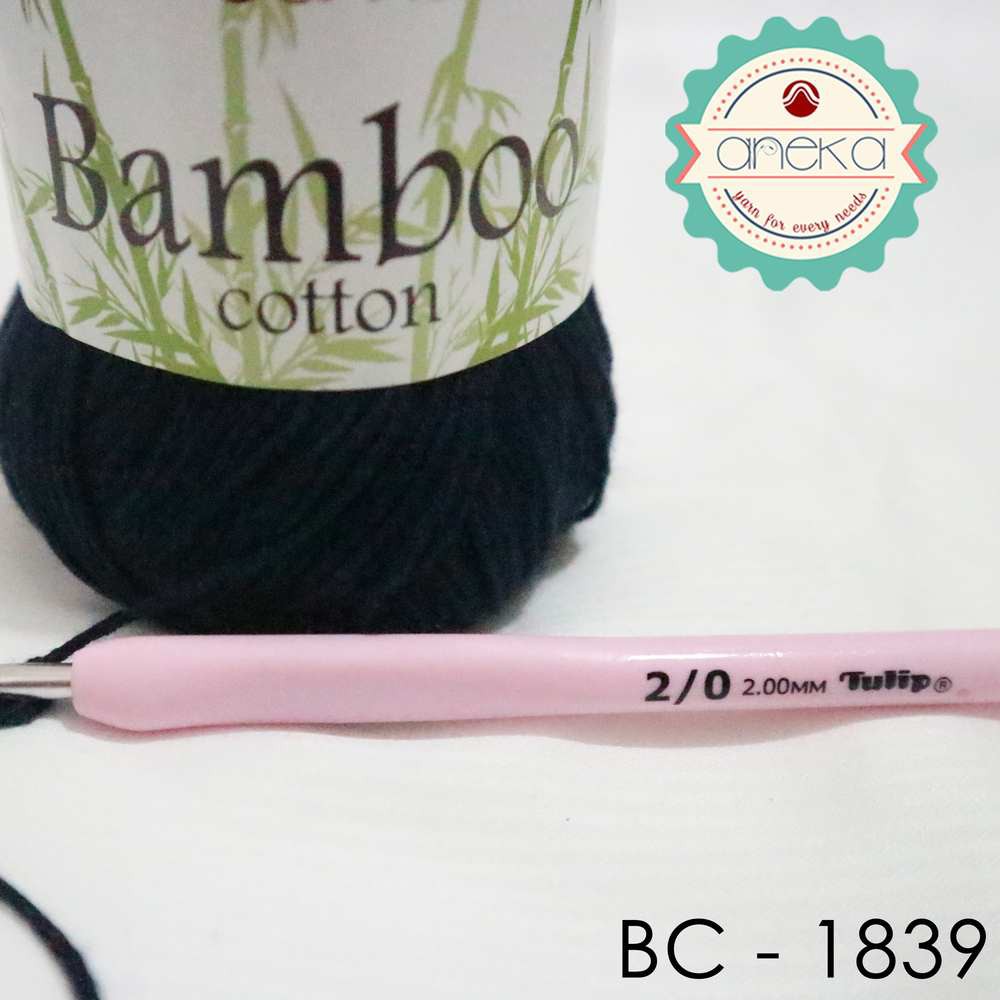 Benang Rajut Katun Bambu / Bamboo Cotton Yarn 2 - 1839 Biru Navy