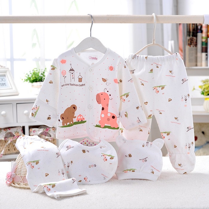 Baju Bayi Full Set / Baby Gift Set New Born 5 In 1