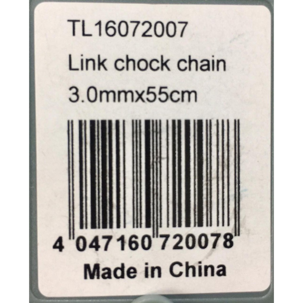 Rantai Leher Anjing Stainless Steel  Long Link Choke Chain 3mm