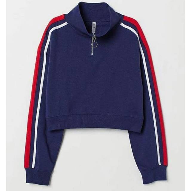 h&m stand up collar sweatshirt