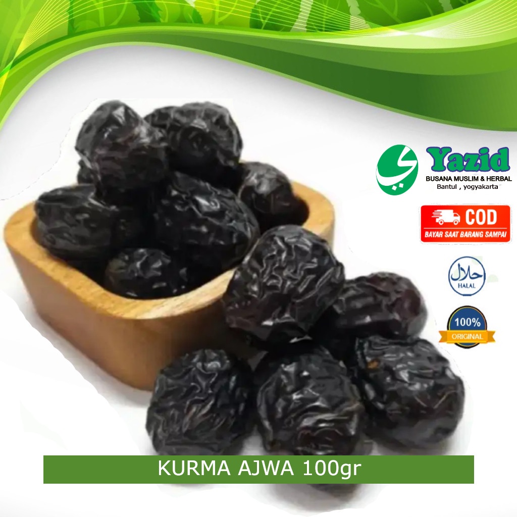 

Kurma Ajwa Al Madinah / Kurma Nabi / Kurma Ajwa Original 500gr