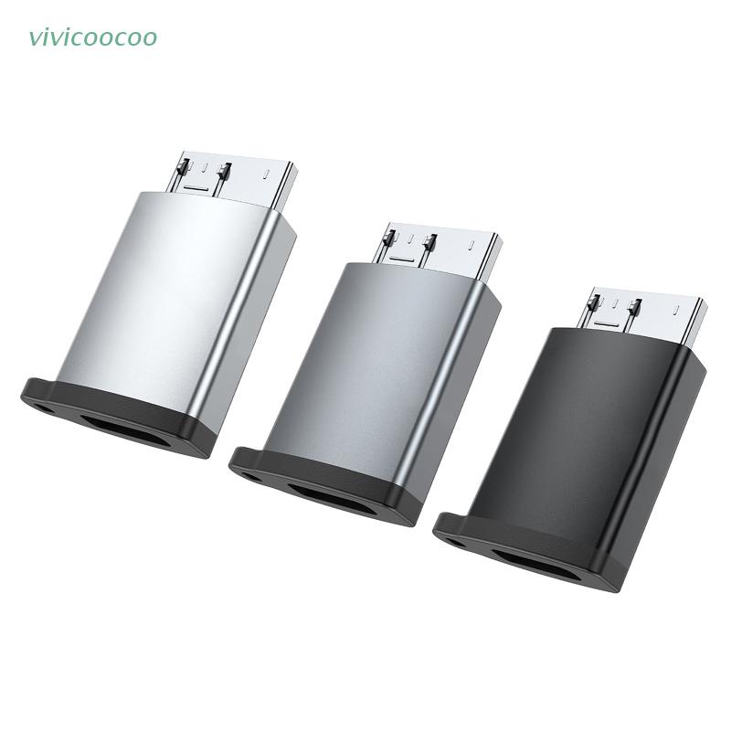 Vivi Adapter Konverter Konektor USB Tipe C Portable Bahan Aluminum Alloy Untuk Male