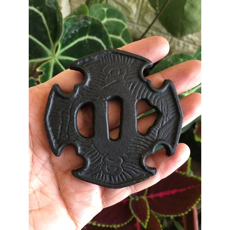 Asesoris katana samurai tsuba dan menuki jibano