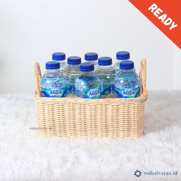

Ready Keranjang Rotan Persegi Aqua - Hampers Parcel Souvenir Wadah Sebaguna Murah