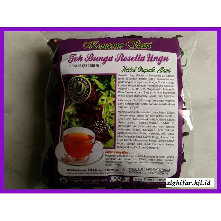 

lanoisidartdrink- teh seduh bunga rosella ungu (unggu) kencono sari -asliii-bngittt.