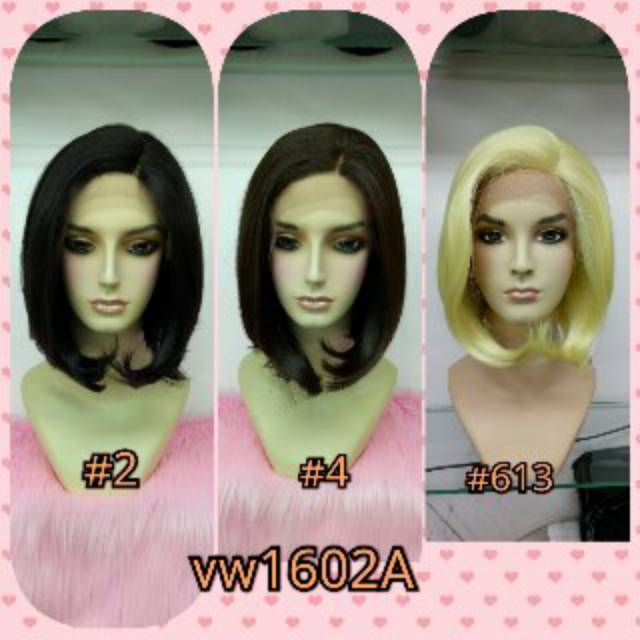 FRONT LACE WIG LACE KOREA/ WIG BOB SHORT/ WIG PENDEK/ WIG RAMBUT ASLI/ WIG MURAH/ WIG LURUS