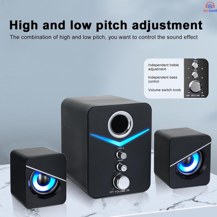 XOBOX - Speaker Multimedia Aktif 2.1 Stereo Music Box Subwoofer  USB U3100 - Hitam