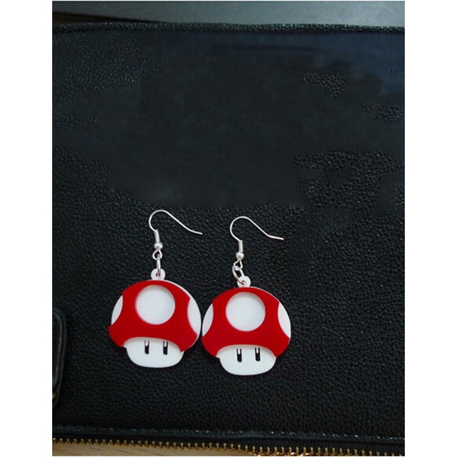 LRC Anting Gantung  Fashion Mushroom Shape Design Earrings