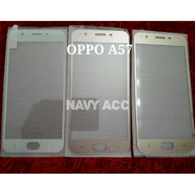 Tempered Glass Warna Oppo A57 - Color A 57