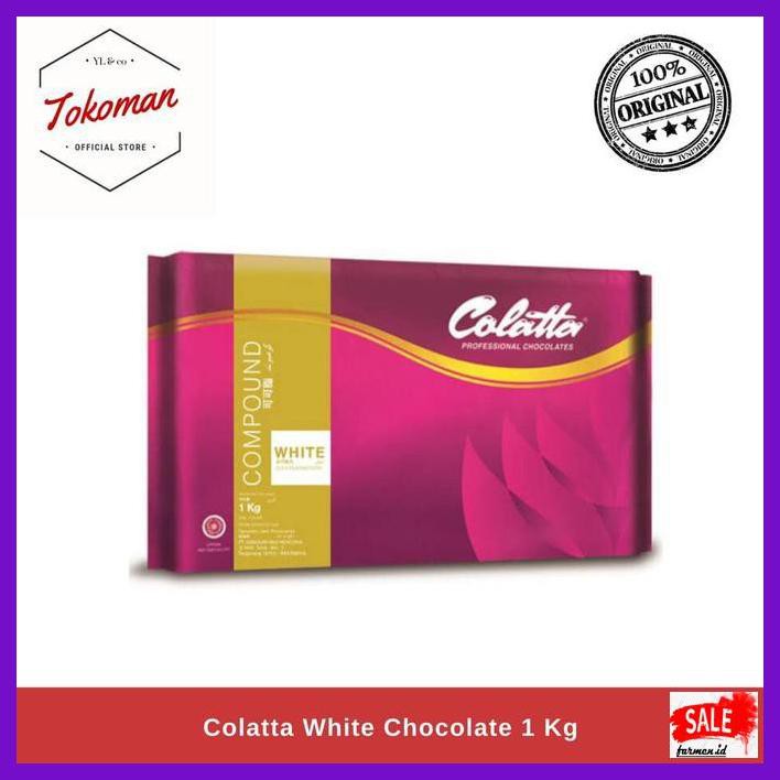 

SAKMACOKLAT- COLATTA WHITE CHOCOLATE 1 KG / COKLAT PUTIH COMPOUND -MAKANAN-MINUMAN.