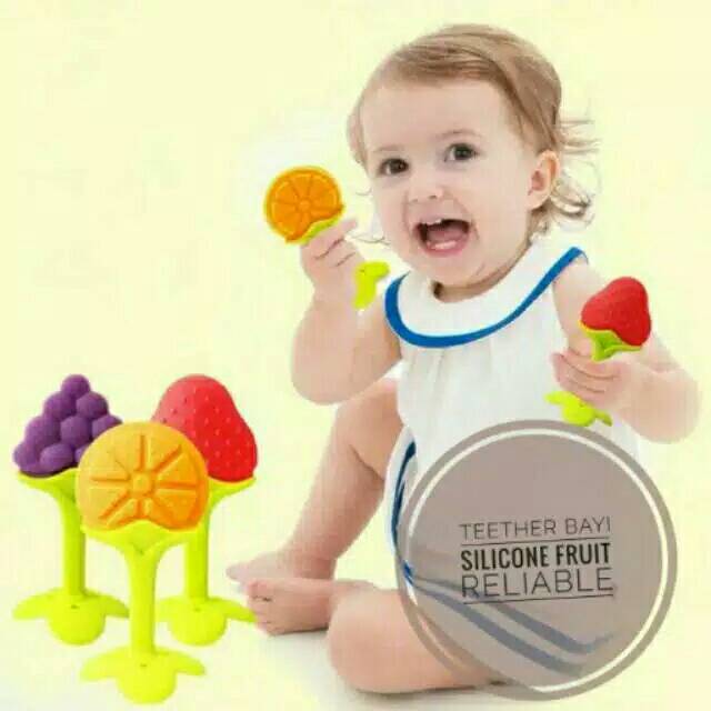 Gigitan bayi Fruit teether standing BPA FREE RAC 9965. 66.  67 S1