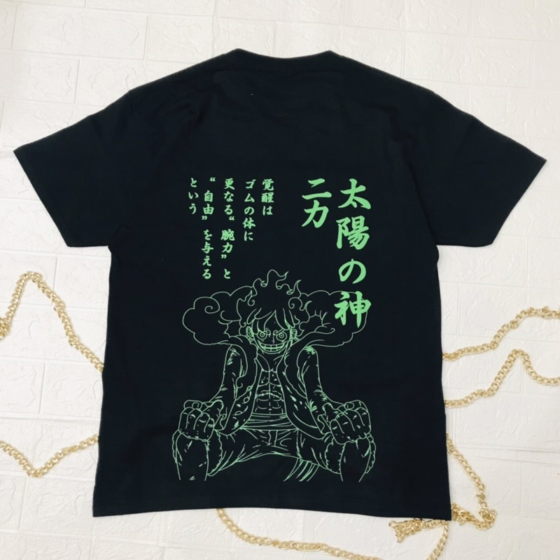 Tshirt Luffy Gear 5th Lineart Anime Manga One Piece Kaos Onepiece Nakama Mugiwara Crew Bajak Laut Pirate Strawhat Monkey D Luffy God Nika