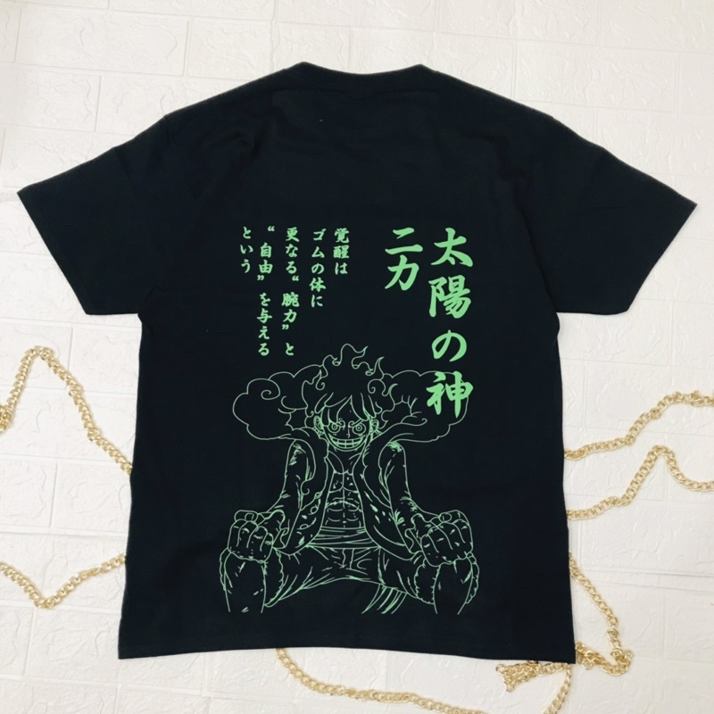 Tshirt Luffy Gear 5th Lineart Anime Manga One Piece Unisex