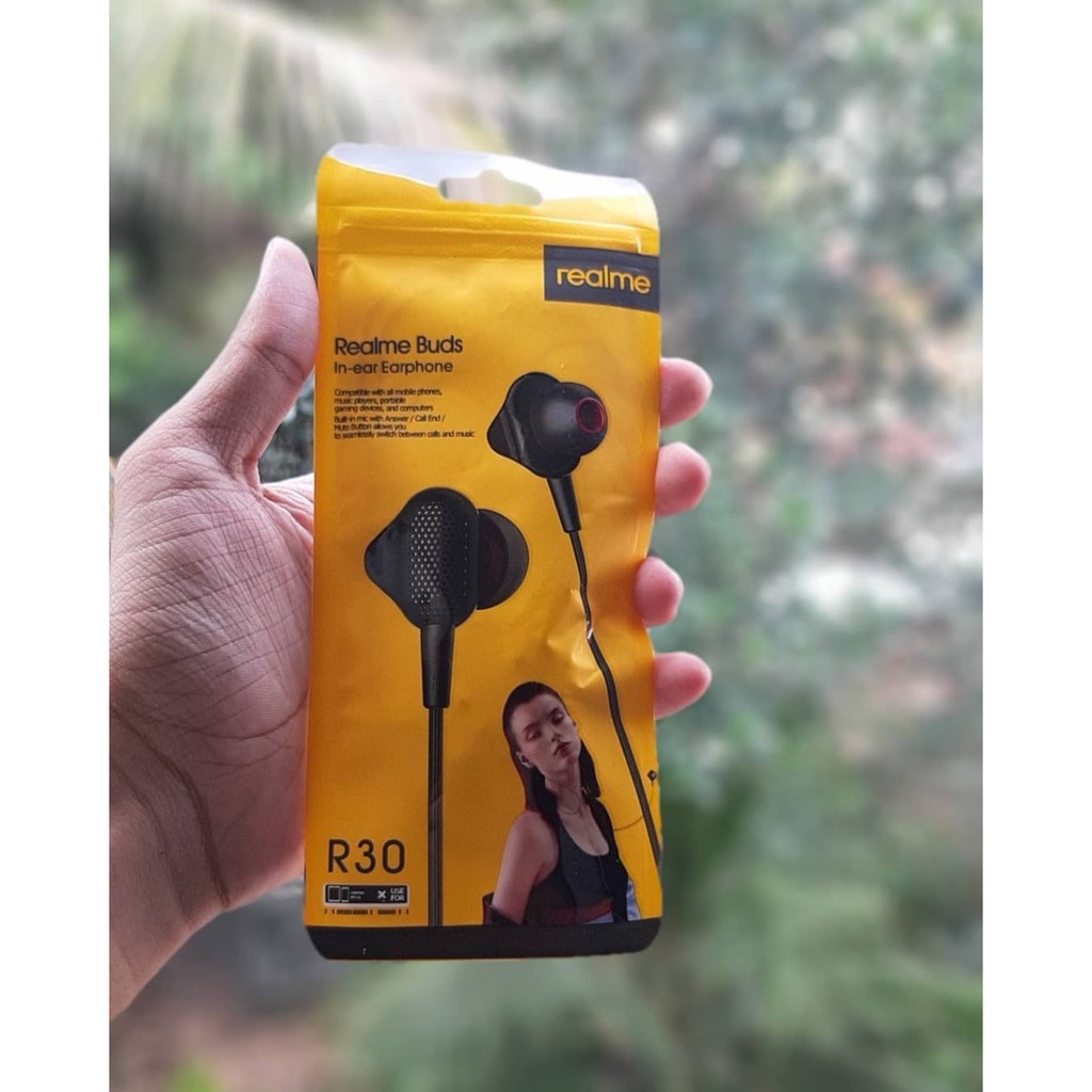 Handsfree Realme Buds R30 In-ear Earphone RMA101 Extra Bass Sound Quality