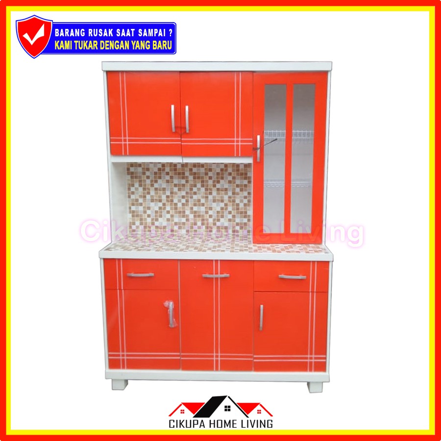 RAK PIRING KAYU BLOCKTHICK MINIMALIS  3  PINTU  MODEL GENDONG LEMARI  DAPUR LEMARI  SAYUR  