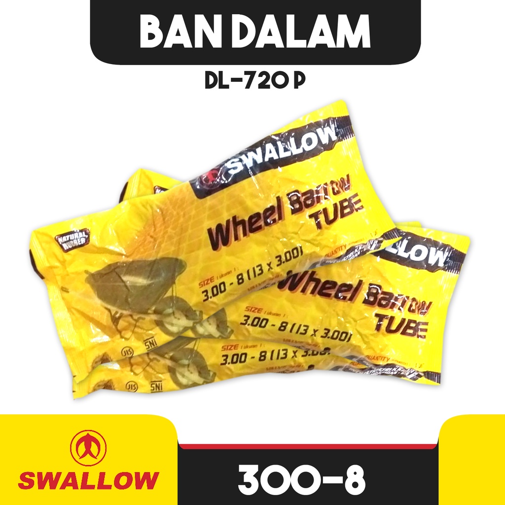 BAN DALAM GEROBAK ANGKONG RING 8 SWALLOW DL-720 P UKURAN 300