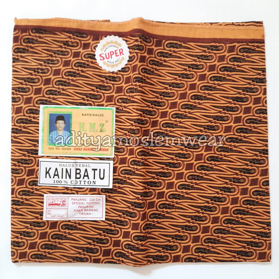 Kain Panjang HMZ / Samping Kebat Panjang / Jarik Batik / Kain Batu / Batik Tulis Katun Solo Premium