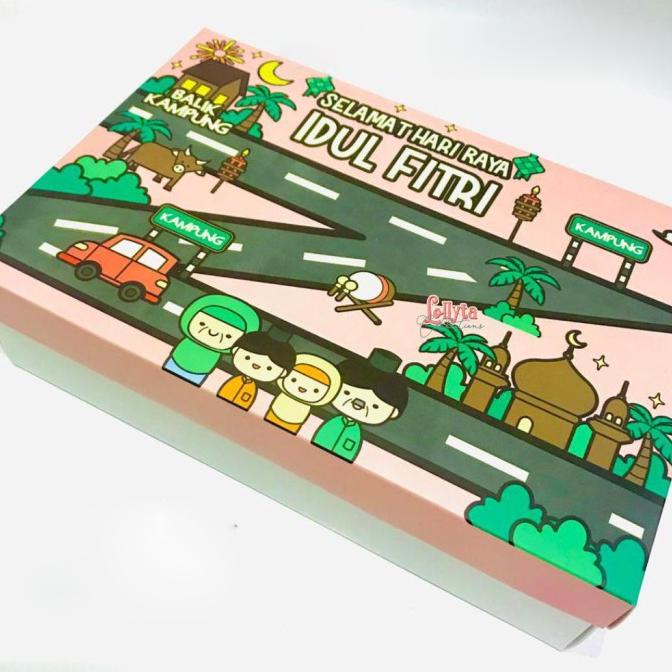 &<&<&<&] Dus Sekat Toples Lebaran Box Toples Kue Kering Dus Toples 350 gram Eid