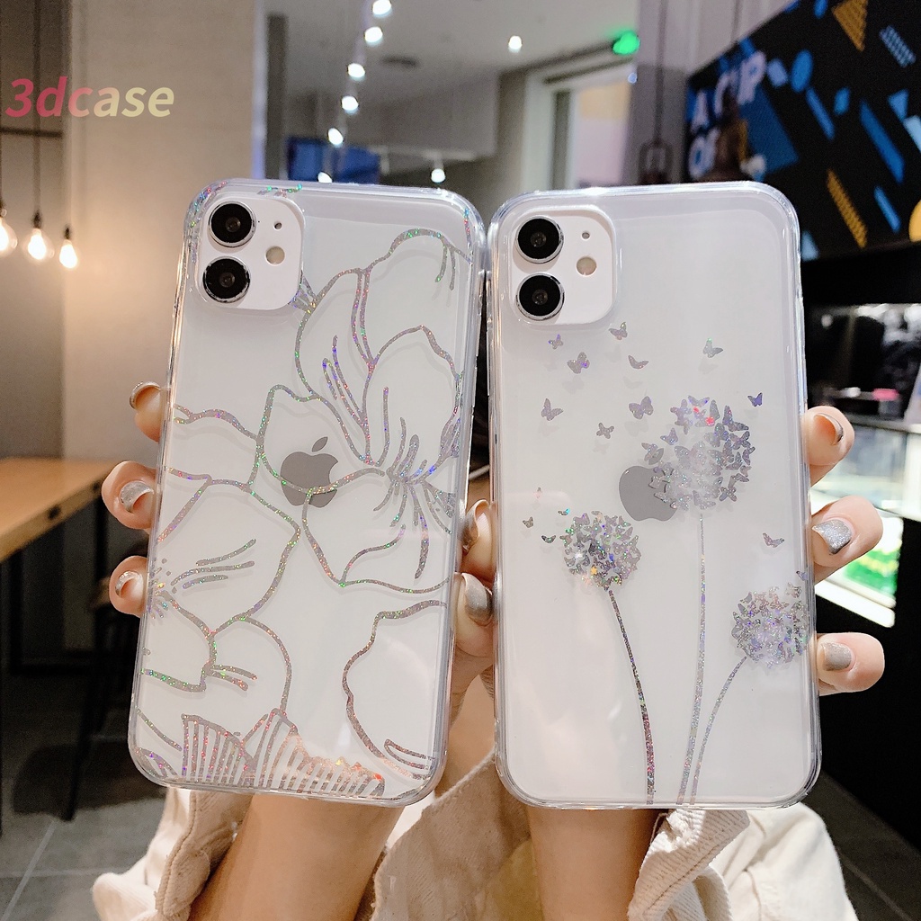 Soft Case Motif Kupu-Kupu Untuk Compatible For IPhone 7 8 Plus X 11 Xs 7 Plus 8 Plus Se 2020