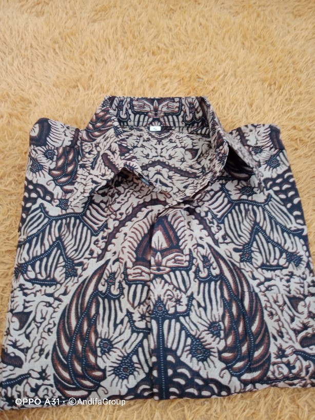 Baju Kemeja Batik Cowok Pria Lengan Panjang Seragam Jumbo Terbaru 2021