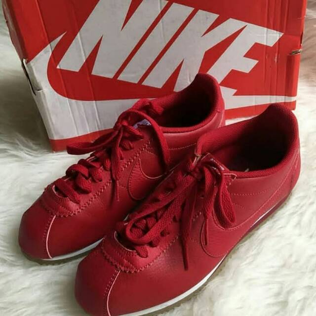 Nike cortez full leather  with box