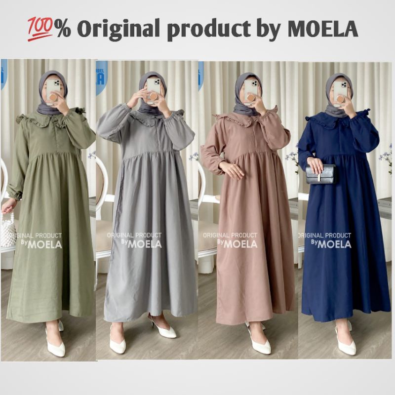 MIDI DRESS POLOS BUSUI/ GAMIS BUSUI / MOELA MIDI DRESS
