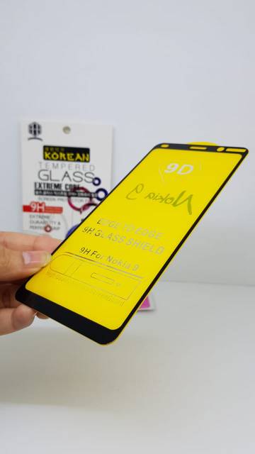 KOREAN Tempered Glass Nokia 9 PureView 5.99&quot; FULL SCREEN Guard TG 5D Nokia 9 Pure View FULL GLUE