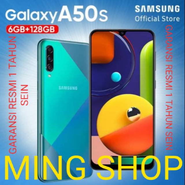 SAMSUNG GALAXY A50 S RAM 6 ROM 128 GARANSI RESMI 1 TAHUN