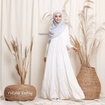 Gamis Busui Dress Ibu Menyusui FELISHA DRESS - FANISACHIC Gamis Berbahan Jersey Busui Friendly fanisa chic