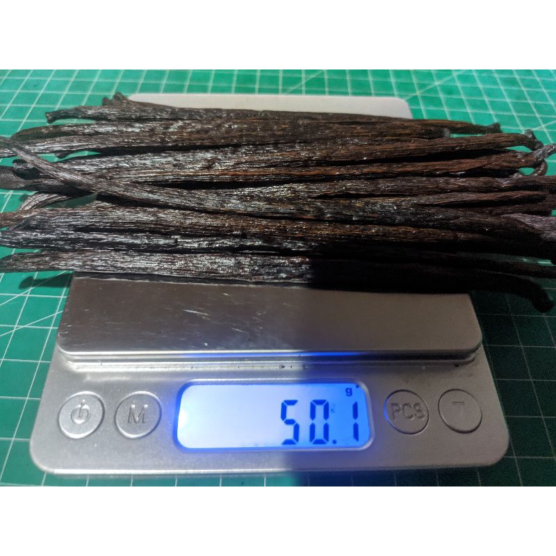 

PREMIUM Grade B Vanilla Bean (Biji Vanilla) TAHITI & PLANIFOLIA - Batang Vanilla 50, 100 Gram