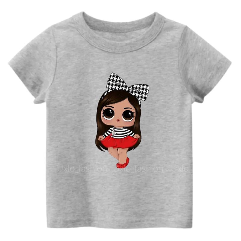 Kaos Anak Perempuan LOL SUPRISE Umur 2 Sampai 15 Tahun Baju Anak Cewe Murah Uxlo Fashion