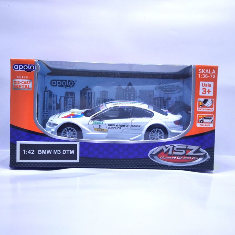 Apolo msz diecast Bmw M3 dtm putih