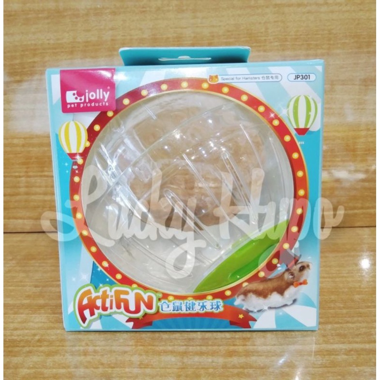 JP301 Jolly Actifun Exercise Ball 4.5" Small Mainan Bola Hamster