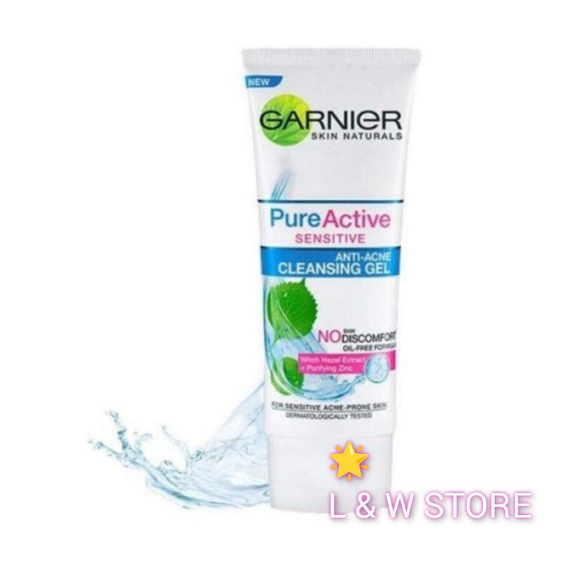 Garnier Pure Active Sensitive Anti Acne Cleaning Gel 100ml