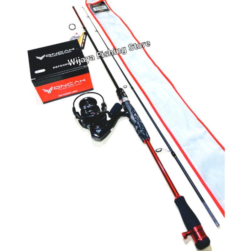 Set Joran Spinning Daido Athena Pro Series JS 180 dan Reel Oncak Defender 1000 2000 3000