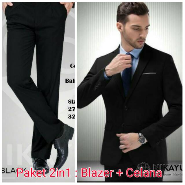PAKET JAS 2in1 BLAZER CELANA iBAHANi iHIGHi iTWISTi FORMAL PAKET JAS 2in1 BLAZER CELANA iBAHANi iHIGHi iTWISTi FORMAL