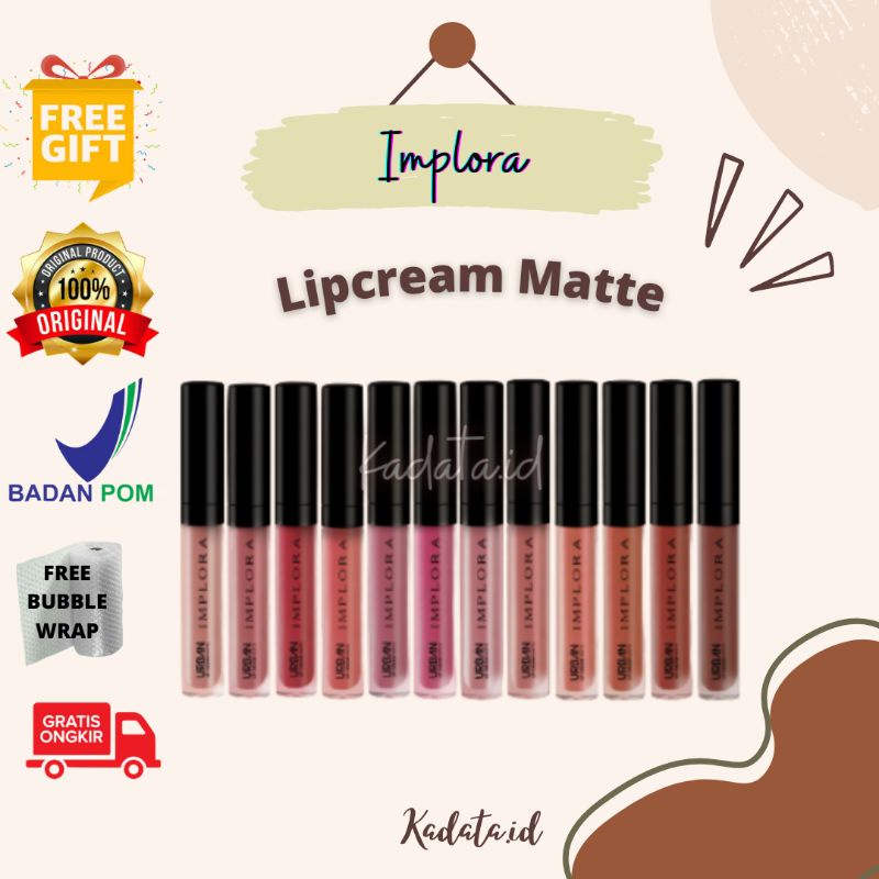 URBAN LIP CREAM MATTE IMPLORA | IMPLORA | LIPCREAM | LIPSTICK | implora | urban lipcream| lipcream m