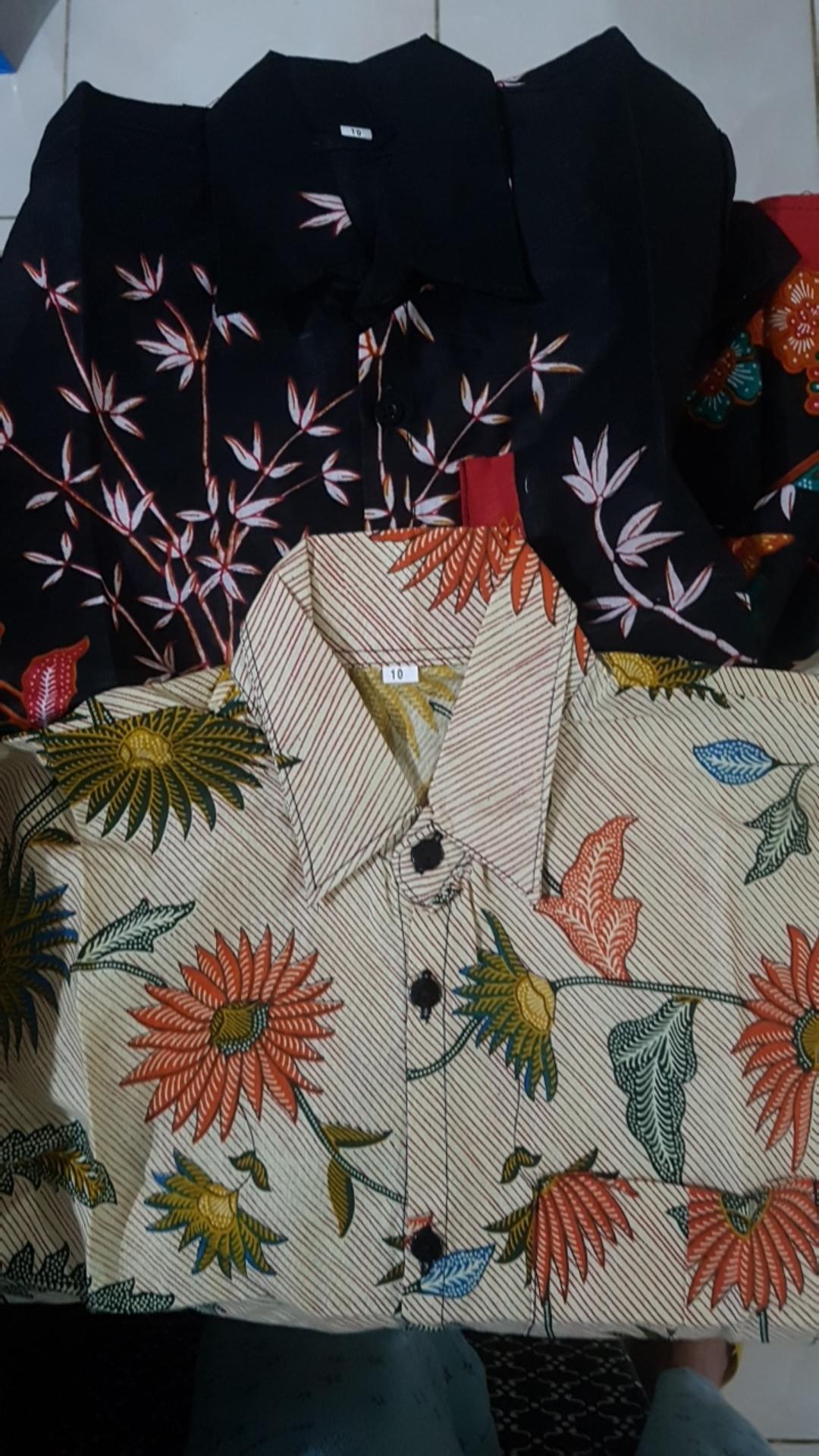 Couple Batik Anak Cowo Dan Cewe Kemeja Hem Gamis Anak Usia 2-12 Tahun