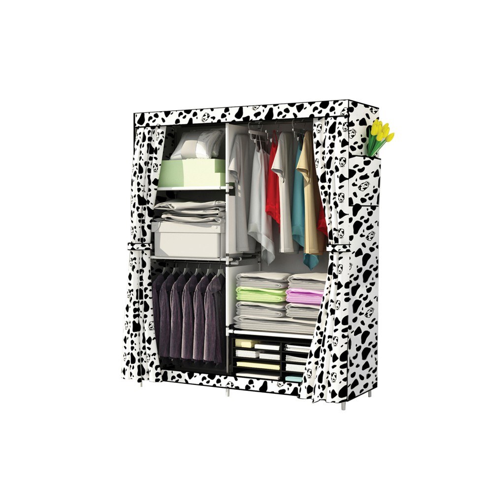 Lemari Pakaian Multifunction MOTIF KOTAK Cloth Rack with Lemari Pakaian Multifunction MOTIF KOTAK Cloth Rack with