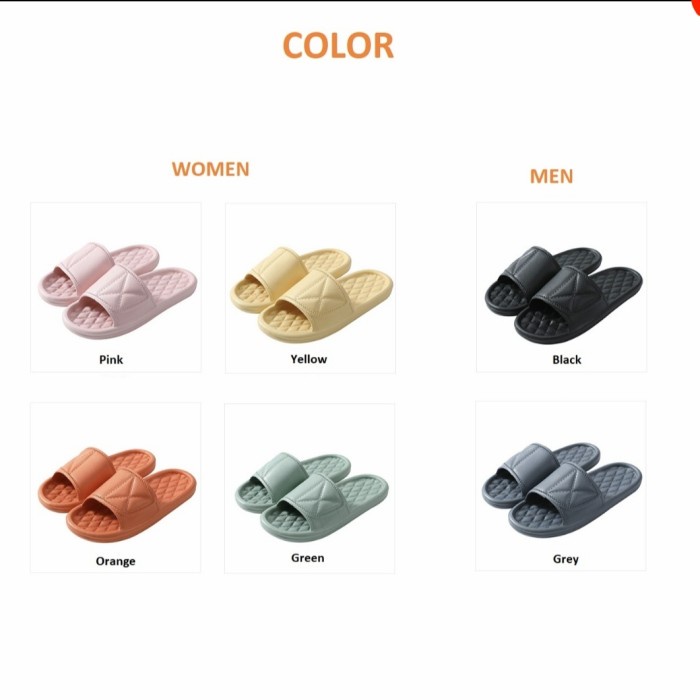 SH42 Sandal Rumah Pria Wanita X Style Eva Empuk Anti Slip Anti Air