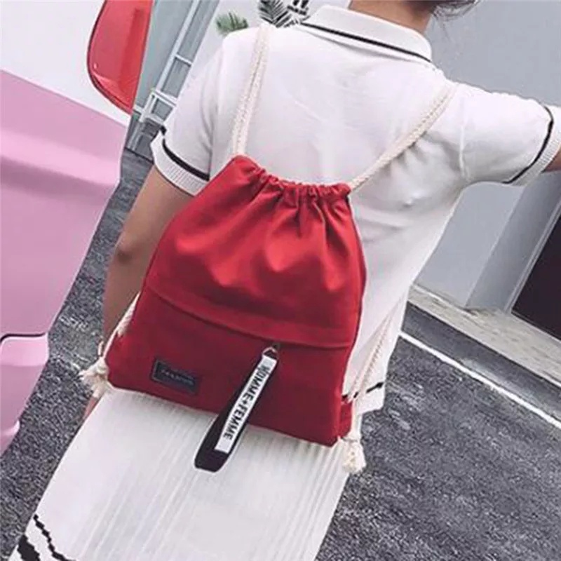 Tas Ransel Canvas Tas Punggung Wanita Murah - Tas Ransel Belakang Backpack Canvas Ransel Wanita ALX