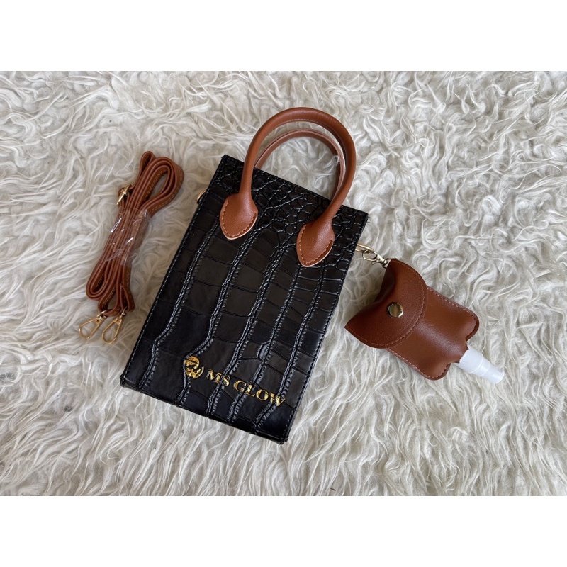 TAS MS GLOW / GIFT MS GLOW TERMURAH SOUVENIR MS GLOW MURAH POUCH MS GLOW MS GLOW BAG / KOREAN BAG