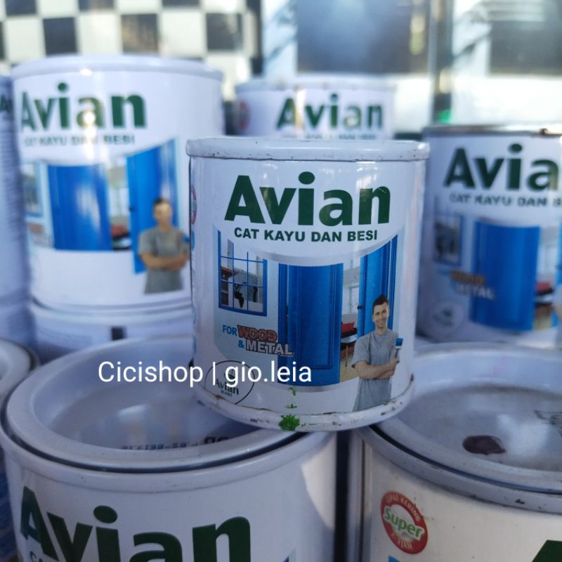 Avian 50 ml putih super white sw , cat kayu putih cat besi putih
