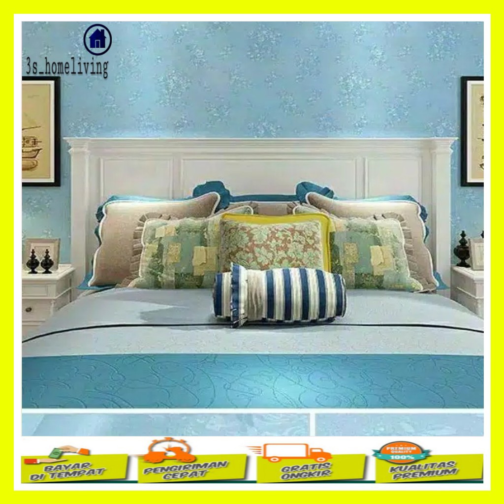 (COD) Wallpaper Dinding Embos Tosca / Wallpaper / Wallpaper Embos Timbul / Wallpaper Pink 500