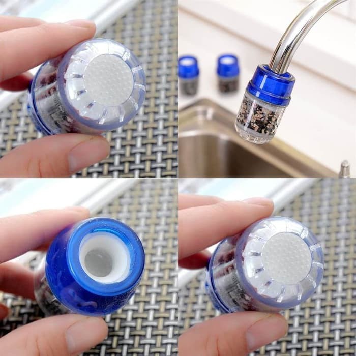 Filter Penyaring Saringan Air Keran Kran Pembersih Rumah Tangga Mini
