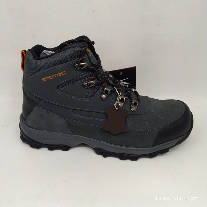 sepatu gunung spotec sar/led - Abu-abu, 39
